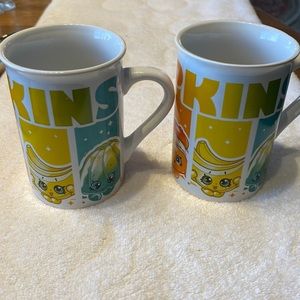 Shopkins set of 2 new mugs 2017.